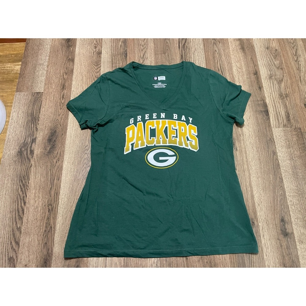 Team Apparel Shirt, Women's Size Large, Green Bay Packers, NFL